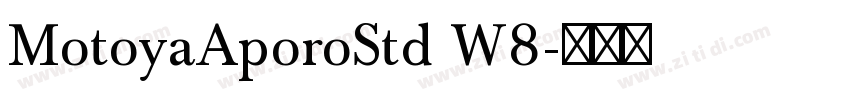 MotoyaAporoStd W8字体转换
